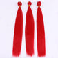 22 Inch Brazilian Straight Hair Bundles 100 Gram One Piece Synthetic Hair Weave Ponytail Hair Extensions for Africa Women
