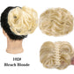 LUPU Synthetic Hair Bun Chignon Messy Curly Hair Band Elastic Scrunchy False Hair Pieces For Women Hairpins Black Brown